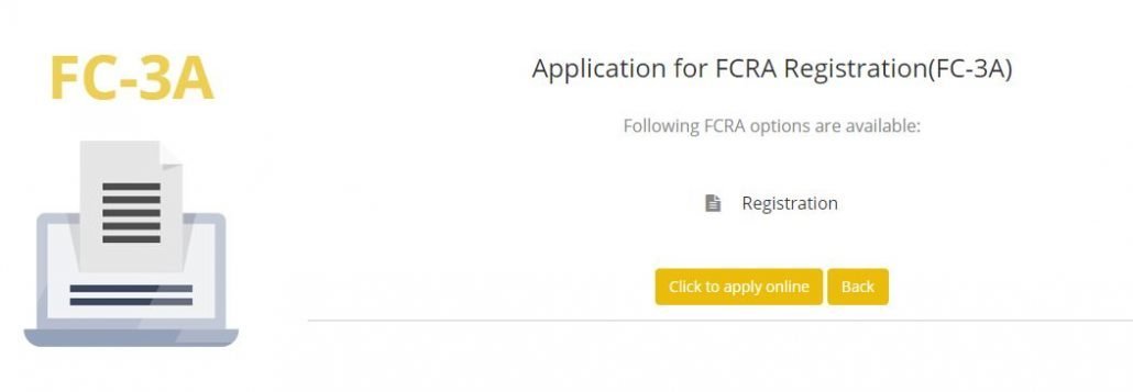 FCRA REGISTRATION PROCESS