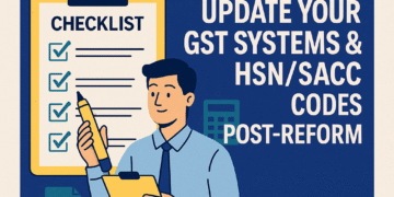 Checklist for Accountants — Update GST Systems and HSN/SAC Codes Post-Reform 2025