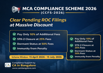 mca compliance scheme 2026